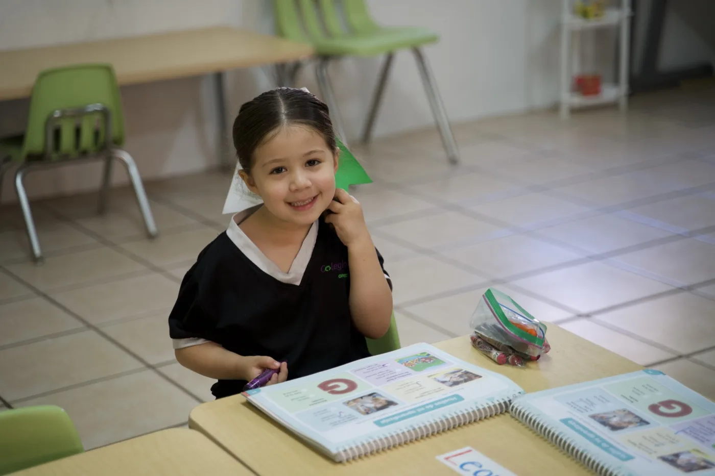 Alumnos de preescolar del CRB en una actividad bilingüe
